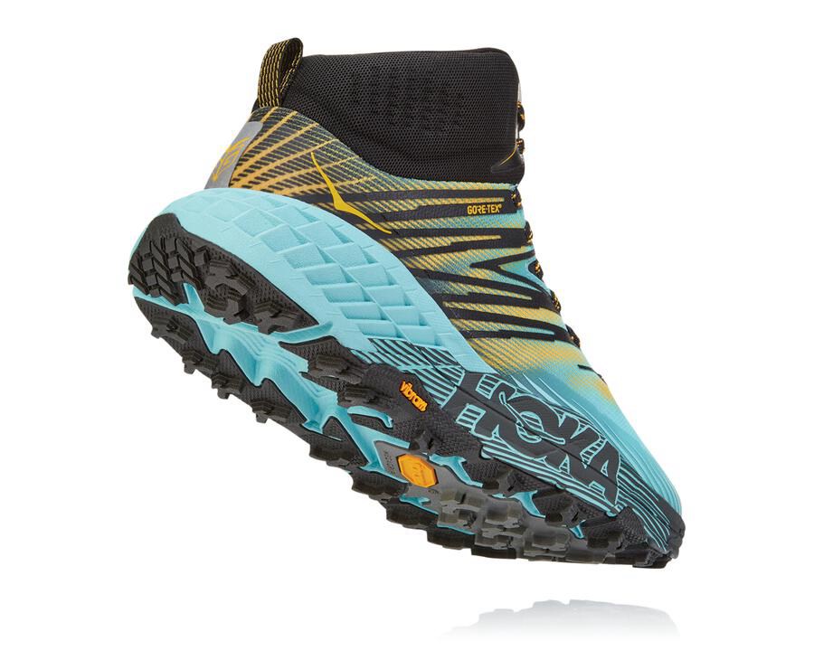 Trail Shoes Womens - Hoka One One Speedgoat Mid GORE-TEX 2 - Blue - XRJULOK-96